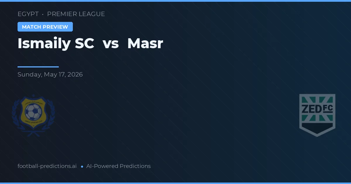 Ismaily SC vs Masr — matchtips och förhandstitt