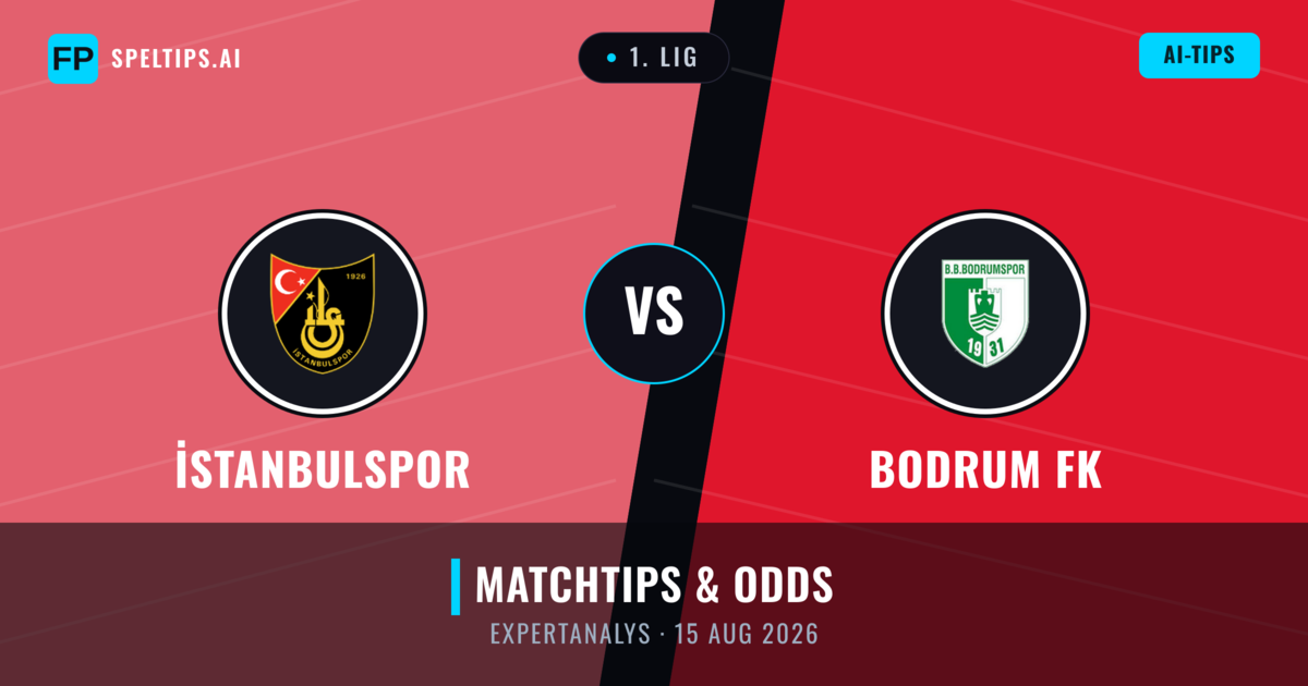 İstanbulspor vs Bodrum FK — matchtips och förhandstitt