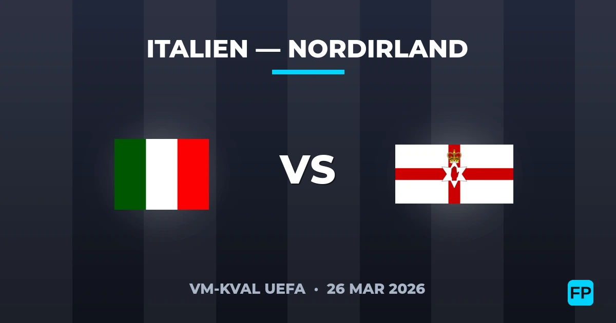 Italien vs Nordirland — matchtips och förhandstitt