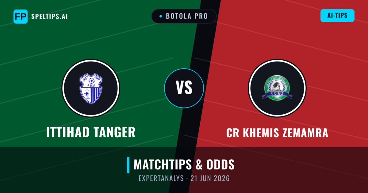 Ittihad Tanger vs CR Khemis Zemamra — matchtips och förhandstitt