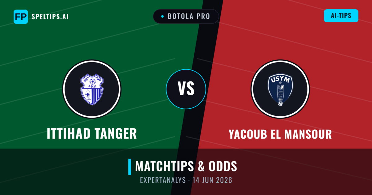 Ittihad Tanger vs Yacoub El Mansour — matchtips och förhandstitt