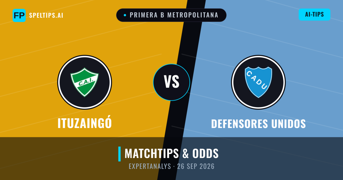Ituzaingó vs Defensores Unidos — matchtips och förhandstitt