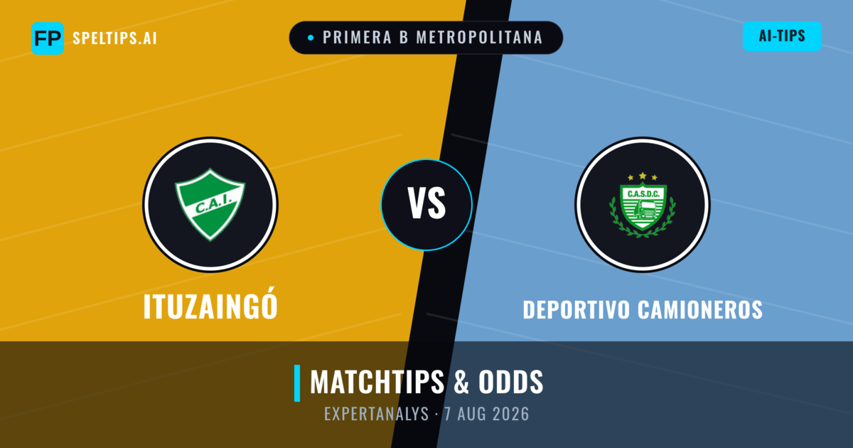 Ituzaingó vs Deportivo Camioneros — matchtips och förhandstitt