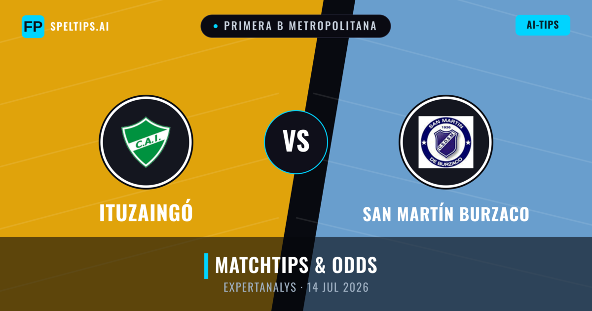 Ituzaingó vs San Martín Burzaco — matchtips och förhandstitt