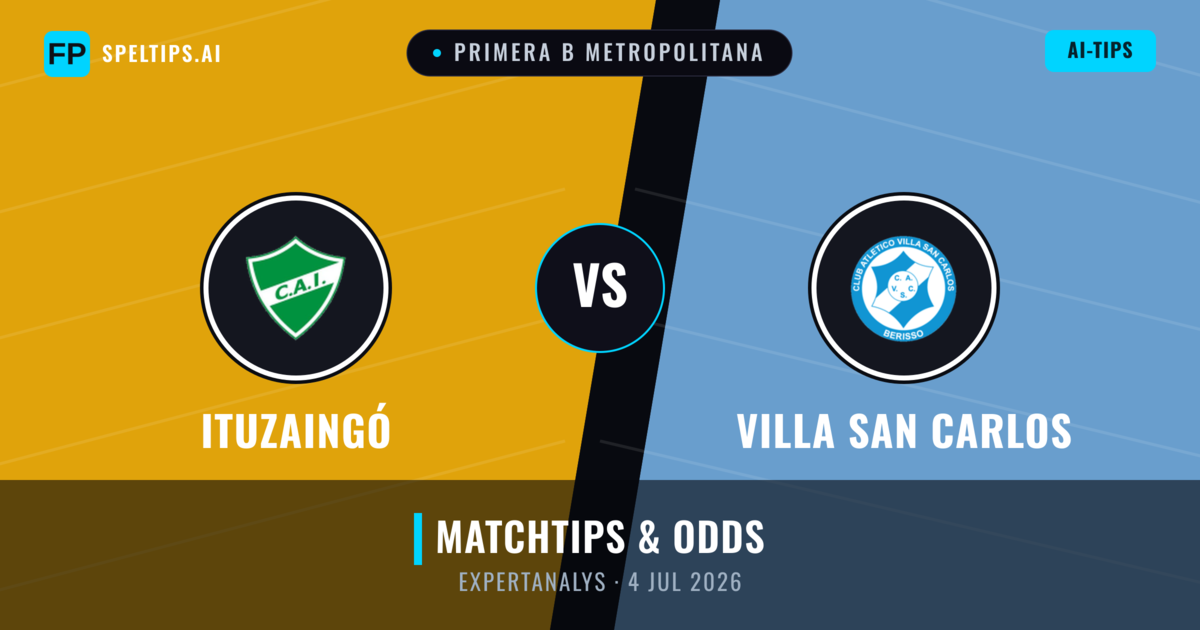Ituzaingó vs Villa San Carlos — matchtips och förhandstitt
