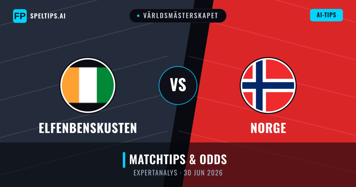 Elfenbenskusten vs Norge — matchtips och förhandstitt