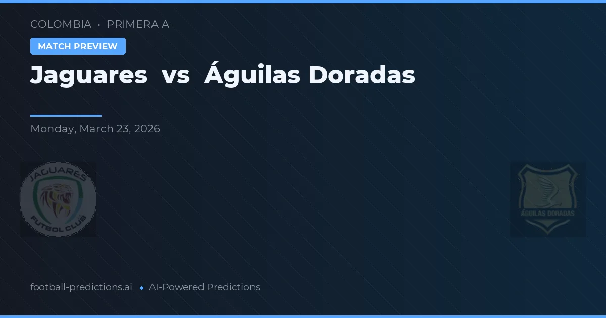 Jaguares vs Águilas Doradas — matchtips och förhandstitt