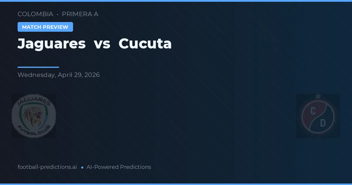 Jaguares vs Cúcuta — matchtips och förhandstitt