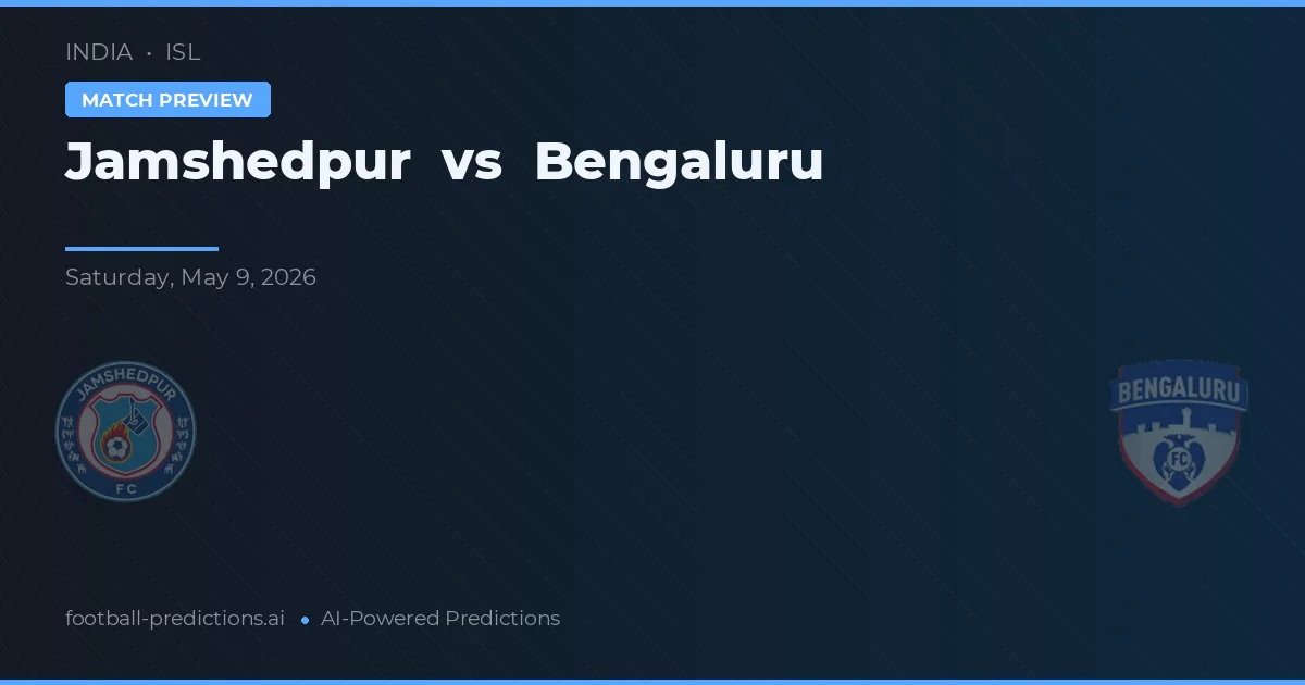 Jamshedpur vs Bengaluru — matchtips och förhandstitt