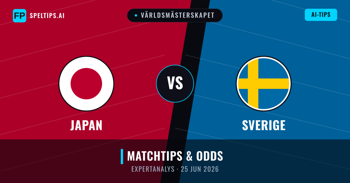 Japan vs Sverige — matchtips och förhandstitt