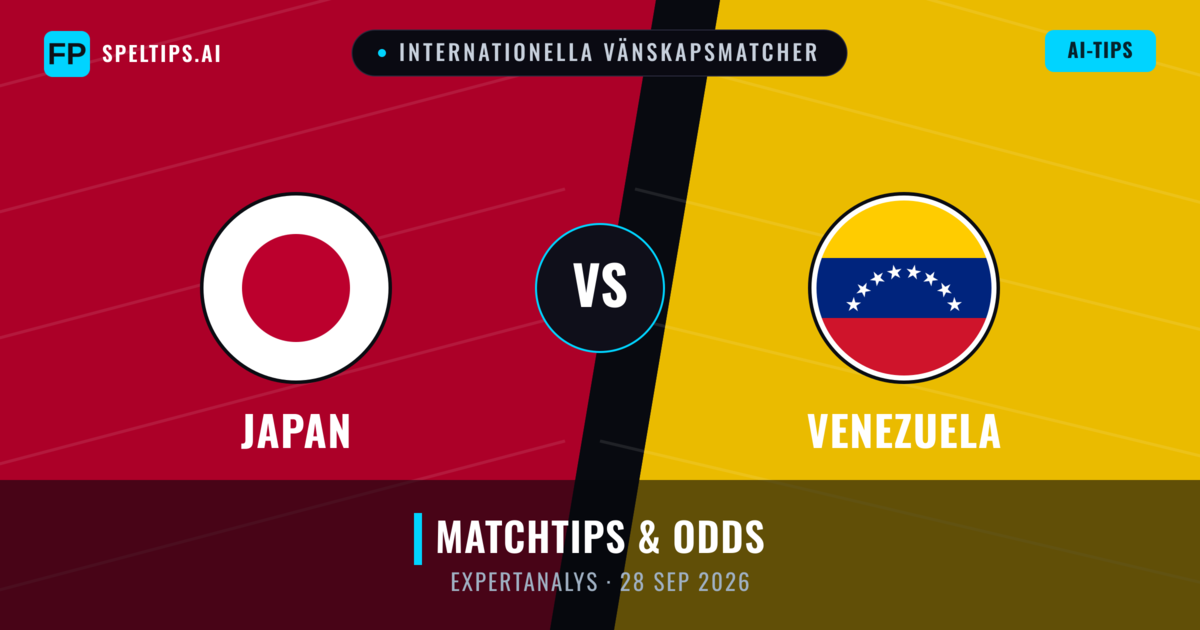 Japan vs Venezuela — matchtips och förhandstitt