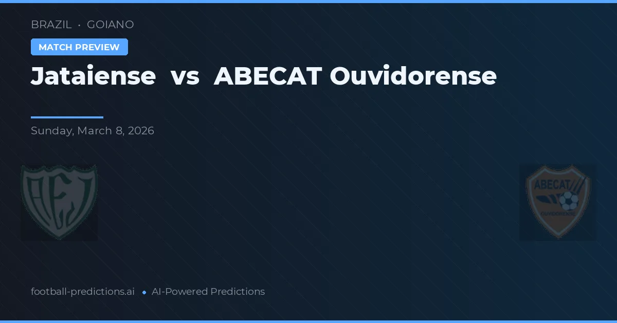Jataiense vs ABECAT Ouvidorense — matchtips och förhandstitt