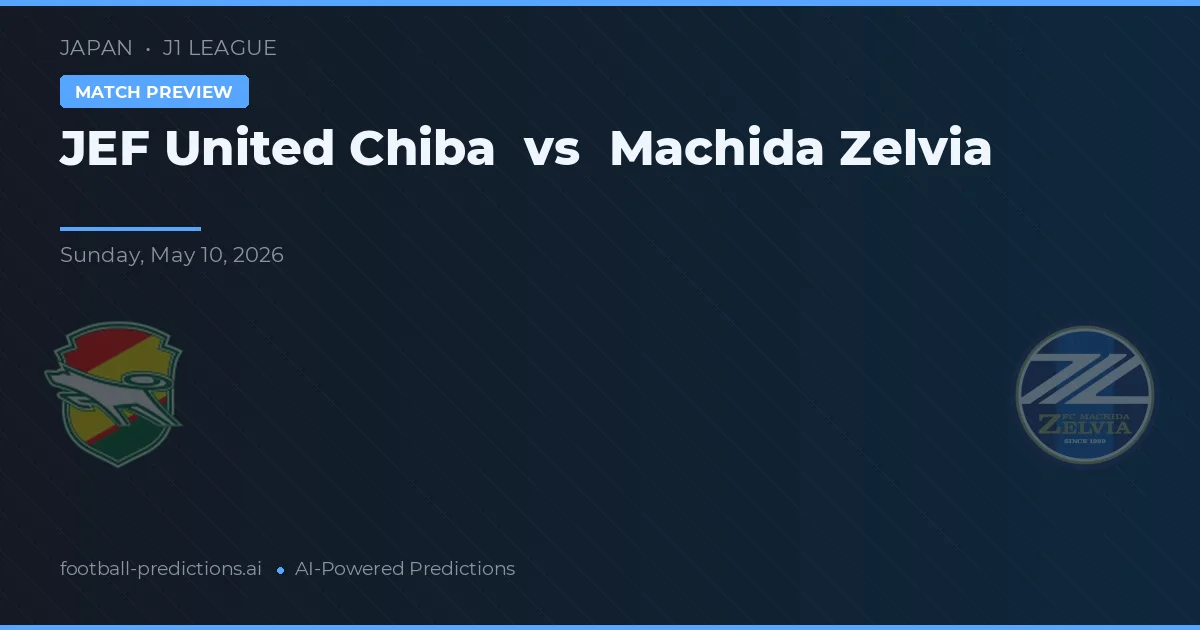 JEF United Ichihara Chiba vs Machida Zelvia — matchtips och förhandstitt