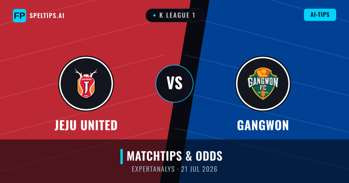 Jeju United vs Gangwon — matchtips och förhandstitt
