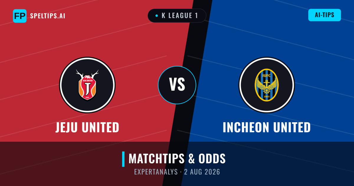 Jeju United vs Incheon United — matchtips och förhandstitt