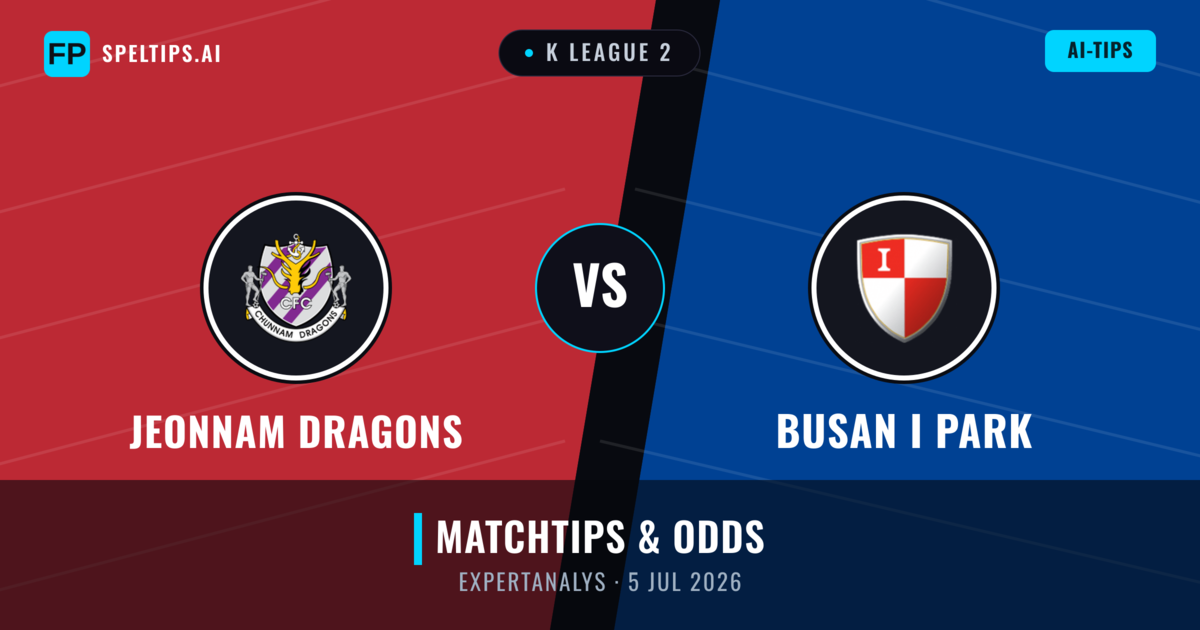 Jeonnam Dragons vs Busan I Park — matchtips och förhandstitt