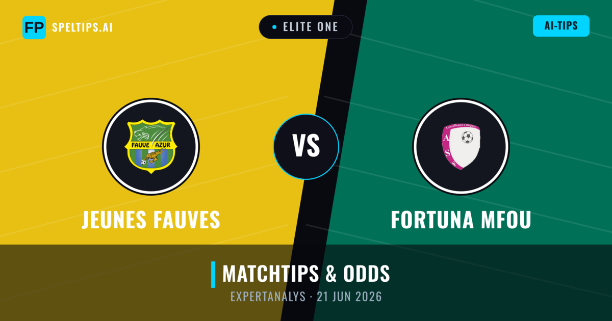 Jeunes Fauves vs Fortuna Mfou — matchtips och förhandstitt