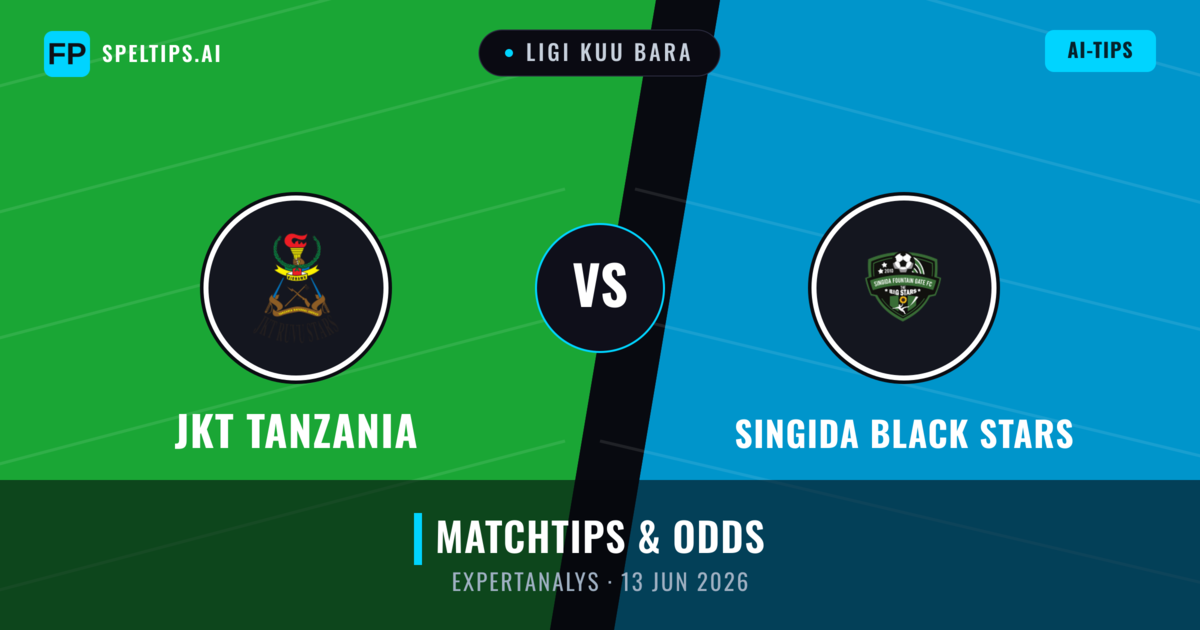 JKT Tanzania vs Singida Black Stars — matchtips och förhandstitt