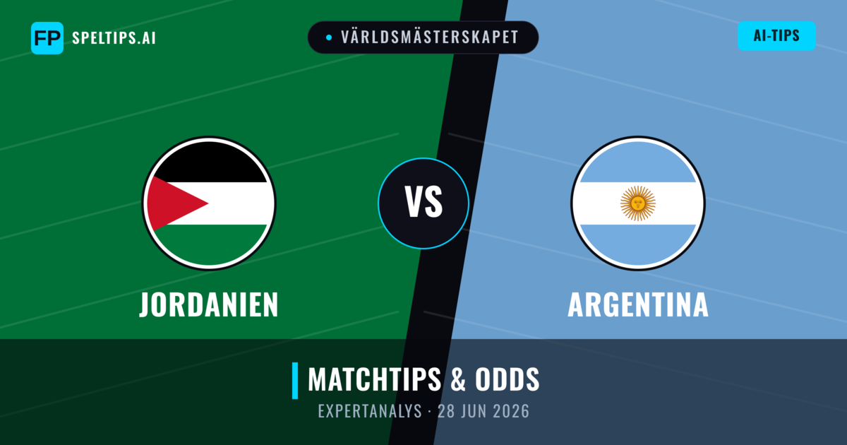 Jordanien vs Argentina — matchtips och förhandstitt