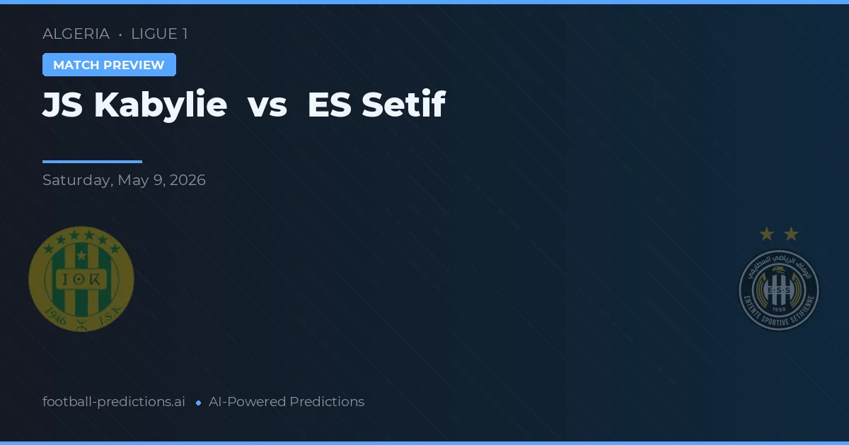 JS Kabylie vs ES Sétif — matchtips och förhandstitt