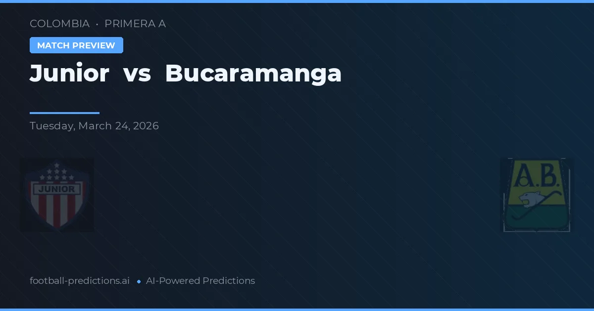Junior vs Bucaramanga — matchtips och förhandstitt