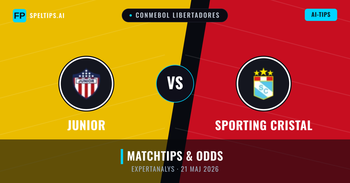 Junior vs Sporting Cristal — matchtips och förhandstitt