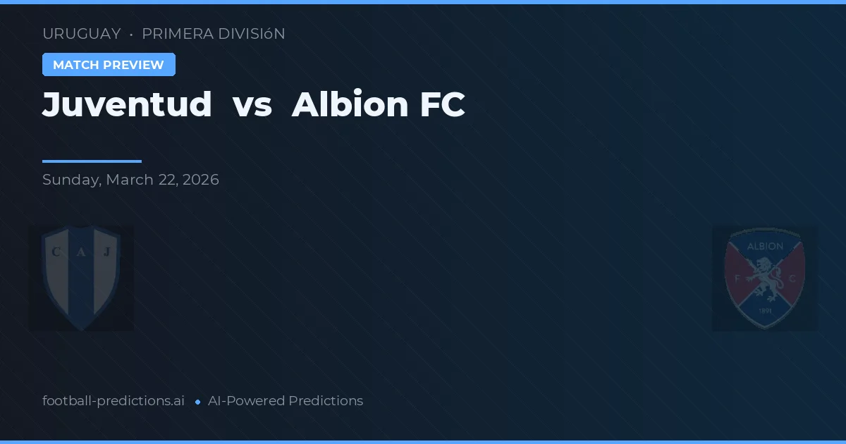 Juventud vs Albion FC — matchtips och förhandstitt