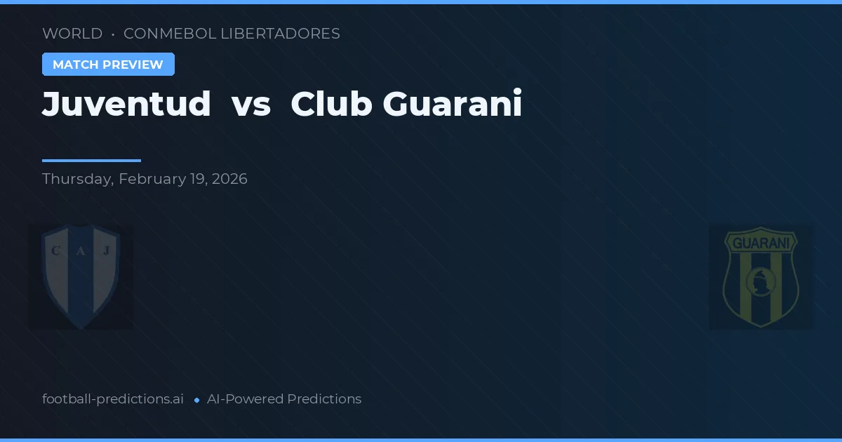 Juventud vs Club Guarani — matchtips och förhandstitt