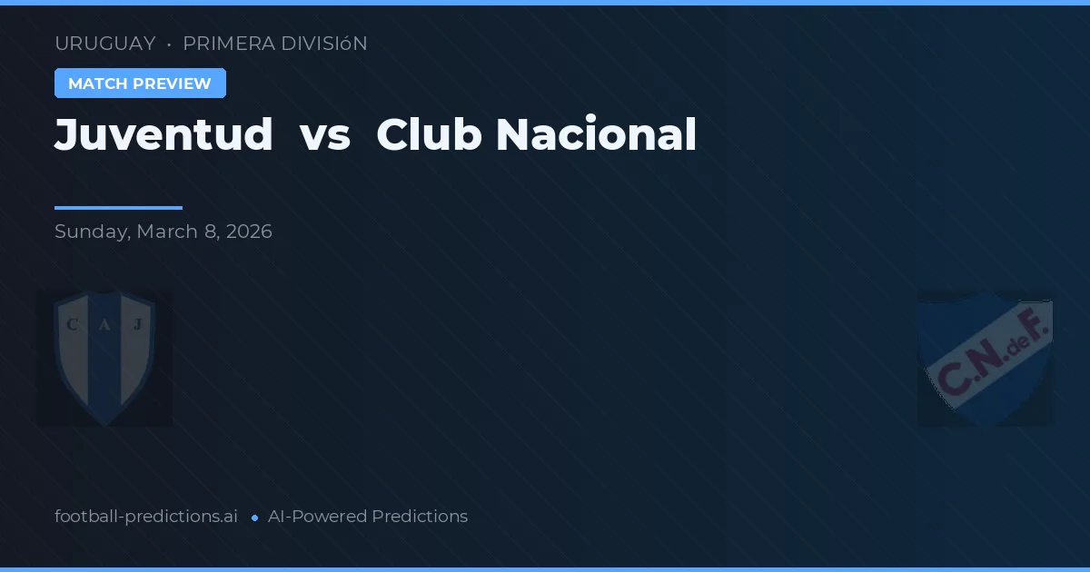 Juventud vs Club Nacional de Football — matchtips och förhandstitt