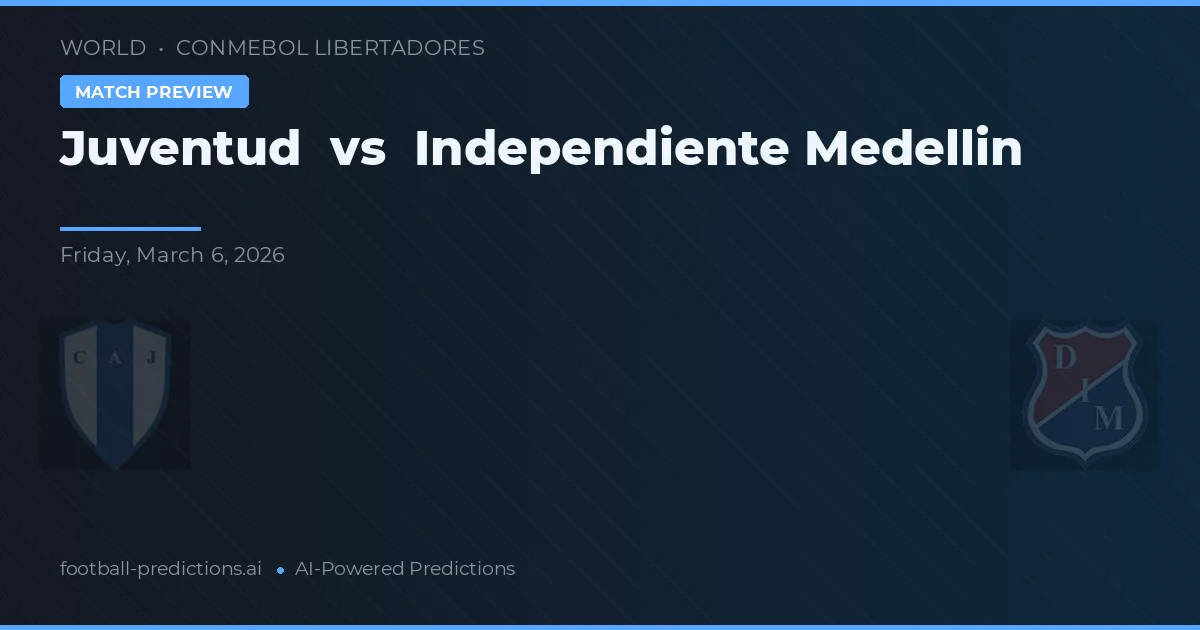 Juventud vs Independiente Medellín — matchtips och förhandstitt