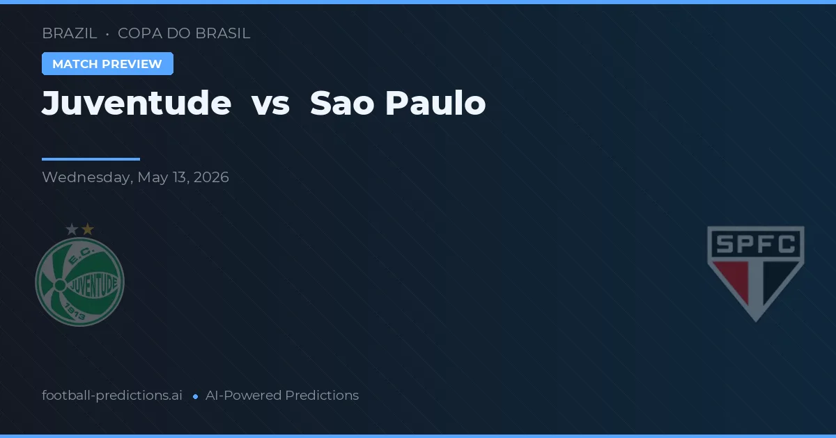 Juventude vs São Paulo — matchtips och förhandstitt
