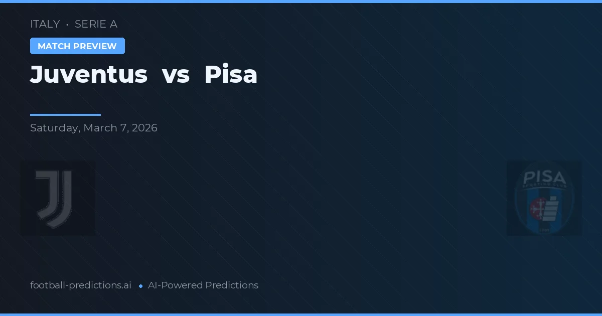 Juventus vs Pisa — matchtips och förhandstitt