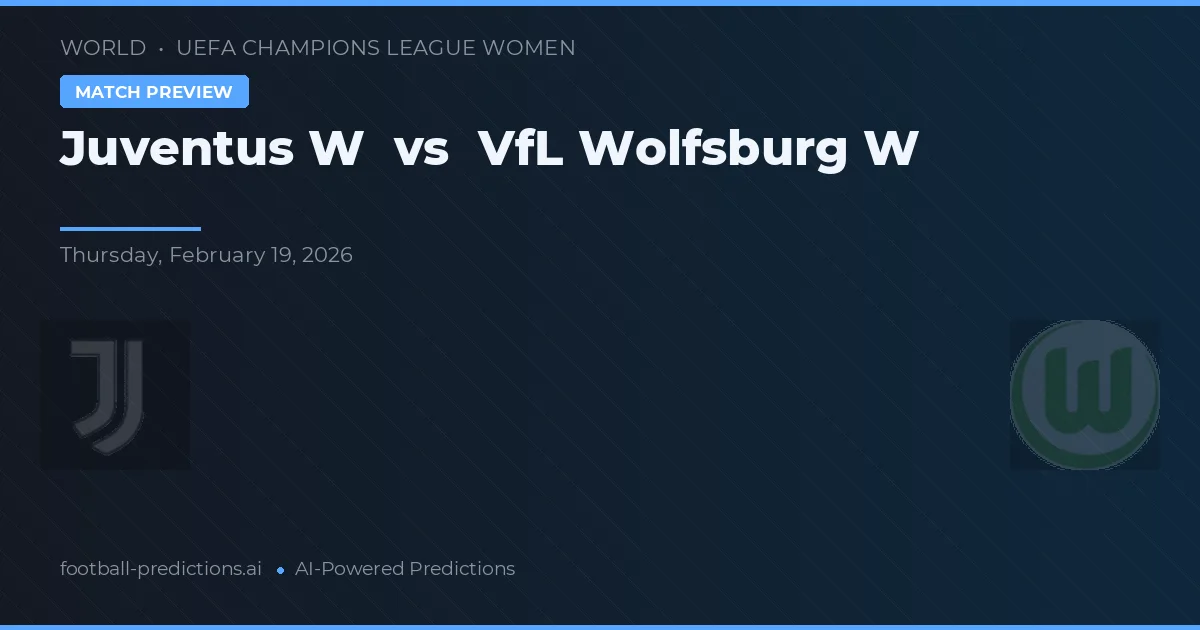 Juventus W vs VfL Wolfsburg W — matchtips och förhandstitt