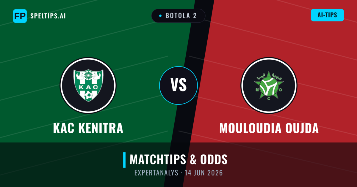 KAC Kenitra vs Mouloudia Oujda — matchtips och förhandstitt