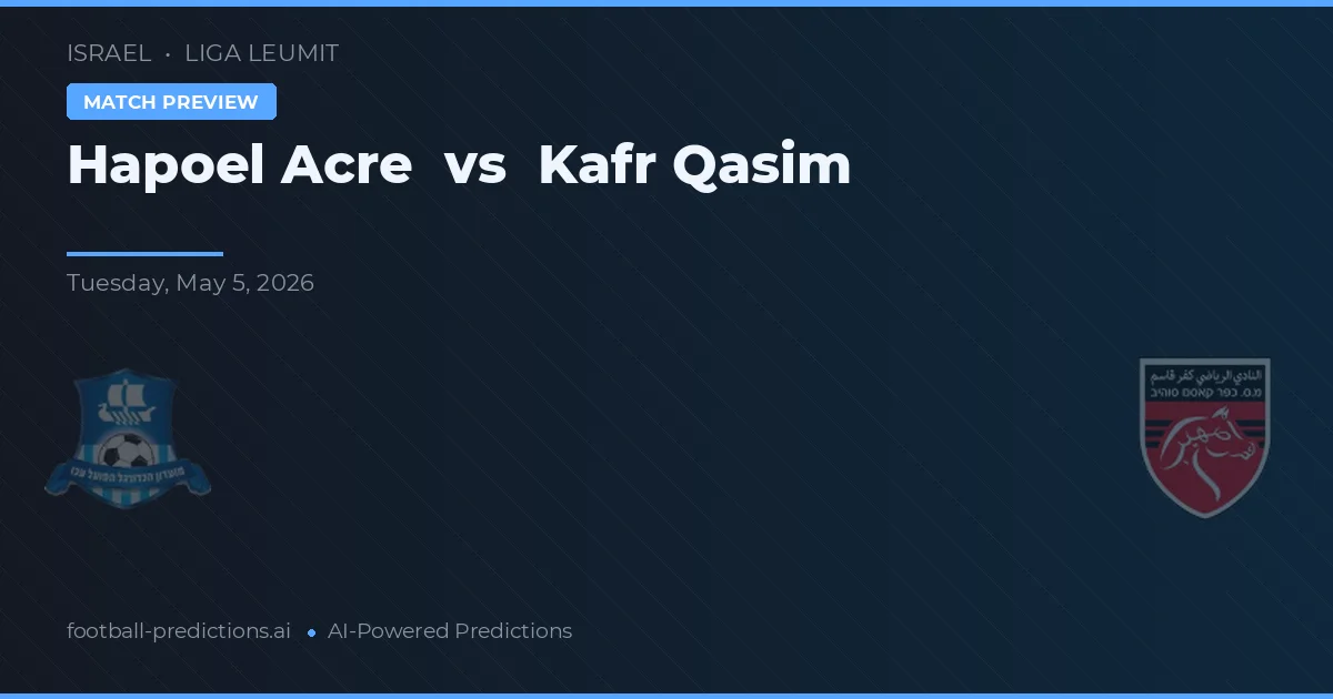 Hapoel Akrik vs Kafr Qasim preview