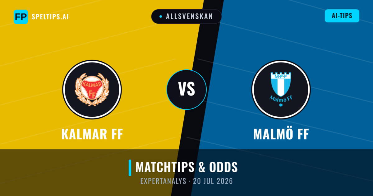 Kalmar FF vs Malmö FF — matchtips och förhandstitt