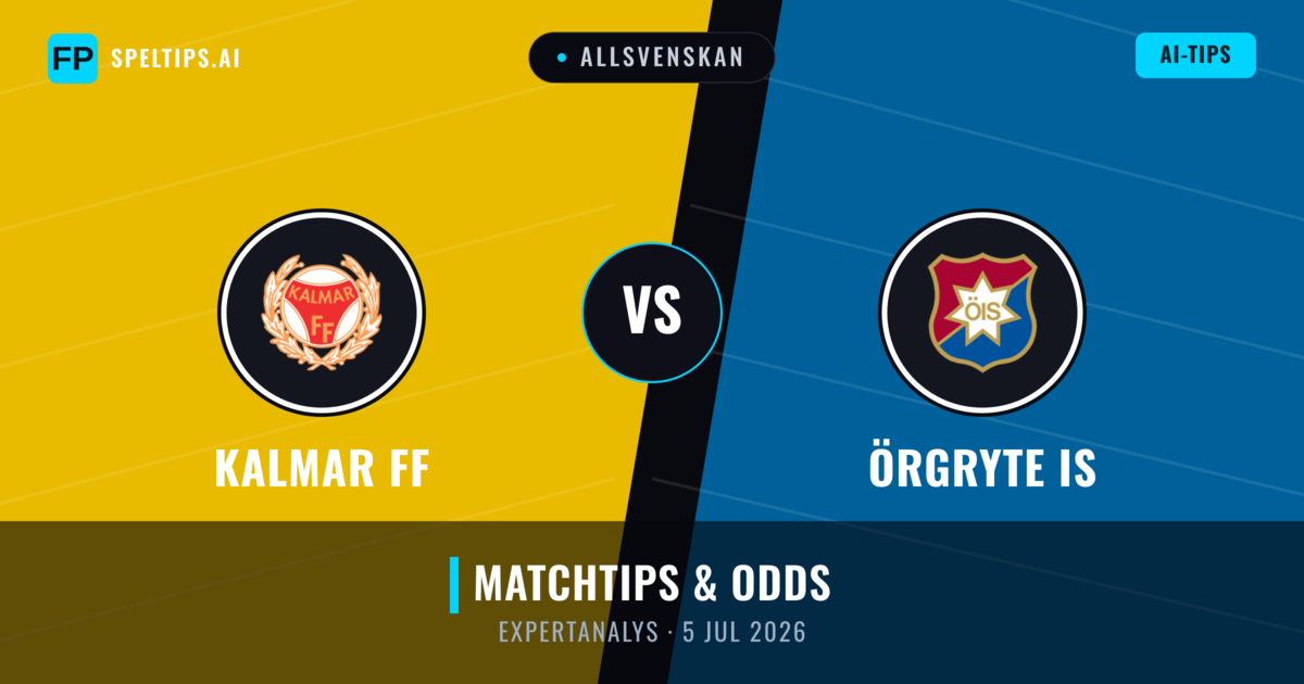 Kalmar FF vs Örgryte IS — matchtips och förhandstitt