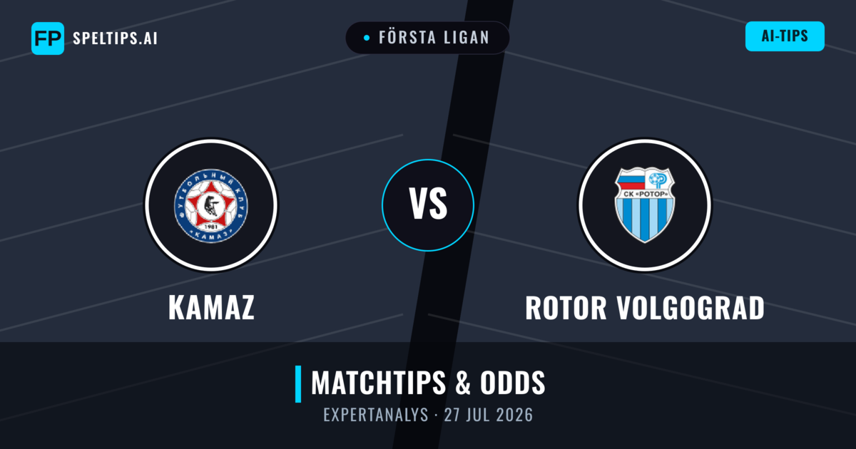 KAMAZ vs Rotor Volgograd — matchtips och förhandstitt