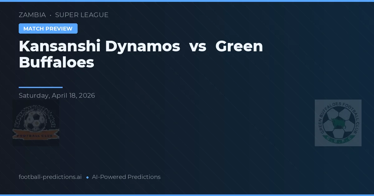 Kansanshi Dynamos vs Green Buffaloes — matchtips och förhandstitt
