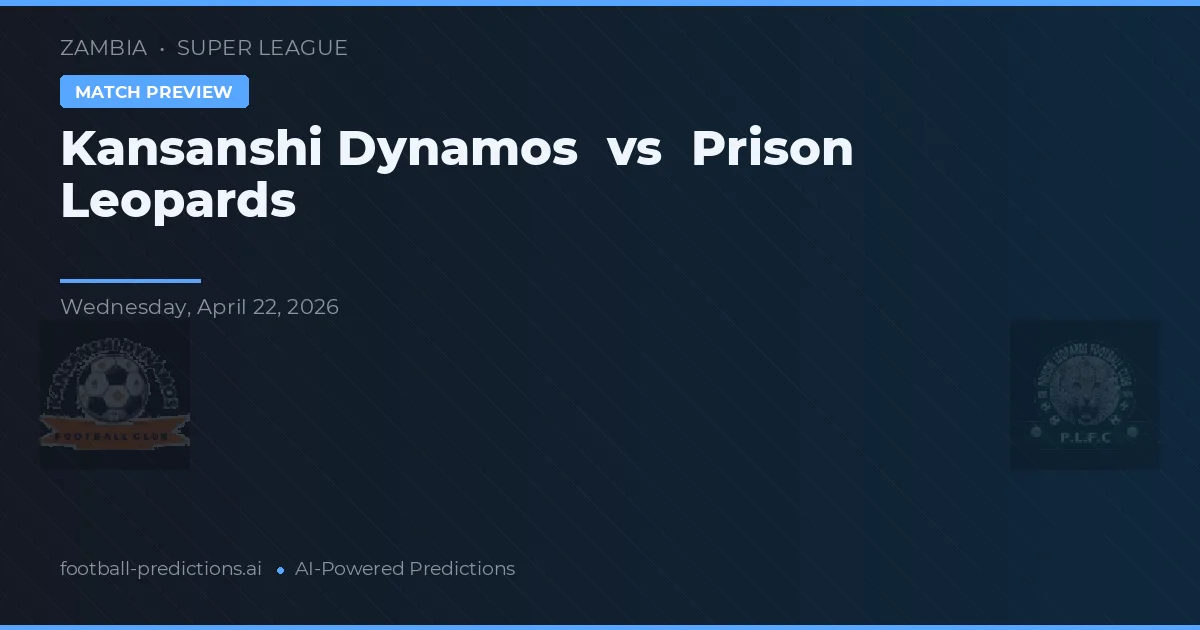 Kansanshi Dynamos vs Prison Leopards — matchtips och förhandstitt