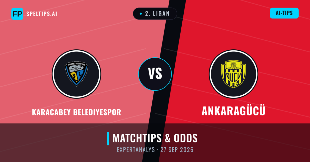 Karacabey Belediyespor vs Ankaragücü — matchtips och förhandstitt
