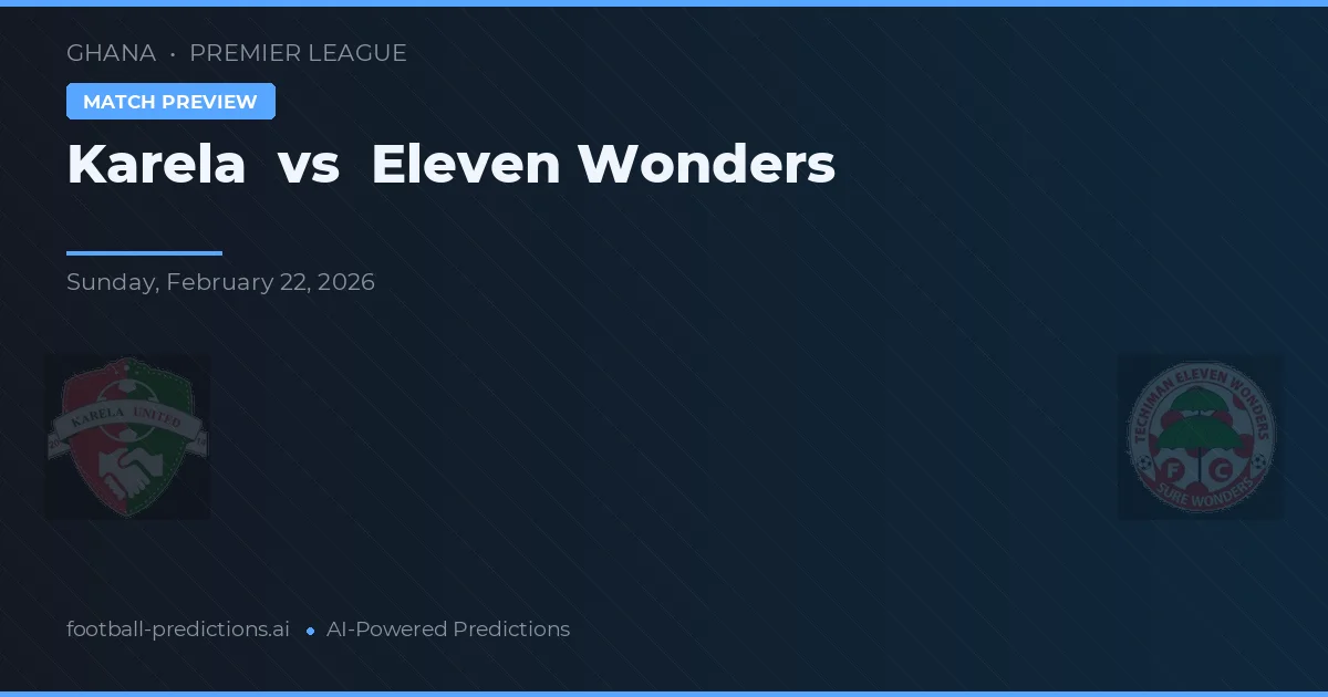 Karela vs Eleven Wonders — matchtips och förhandstitt