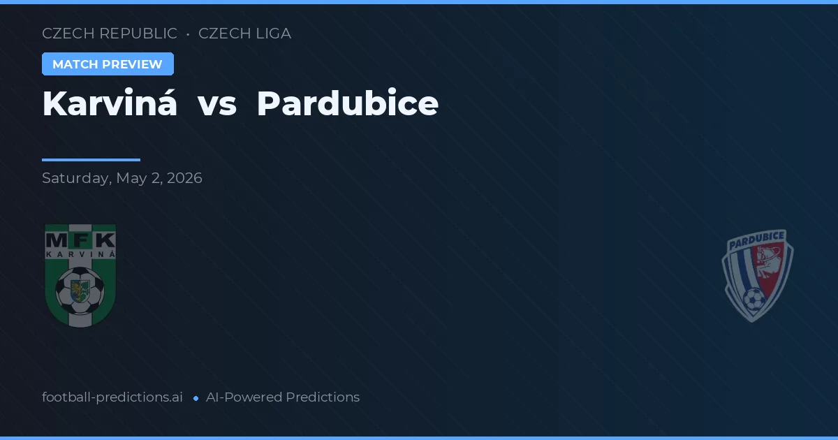 Karviná vs Pardubice — matchtips och förhandstitt