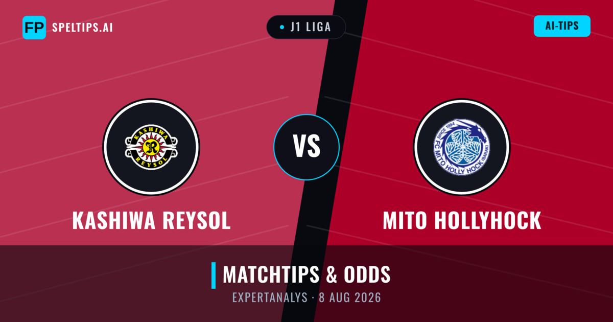 Kashiwa Reysol vs Mito HollyHock — matchtips och förhandstitt