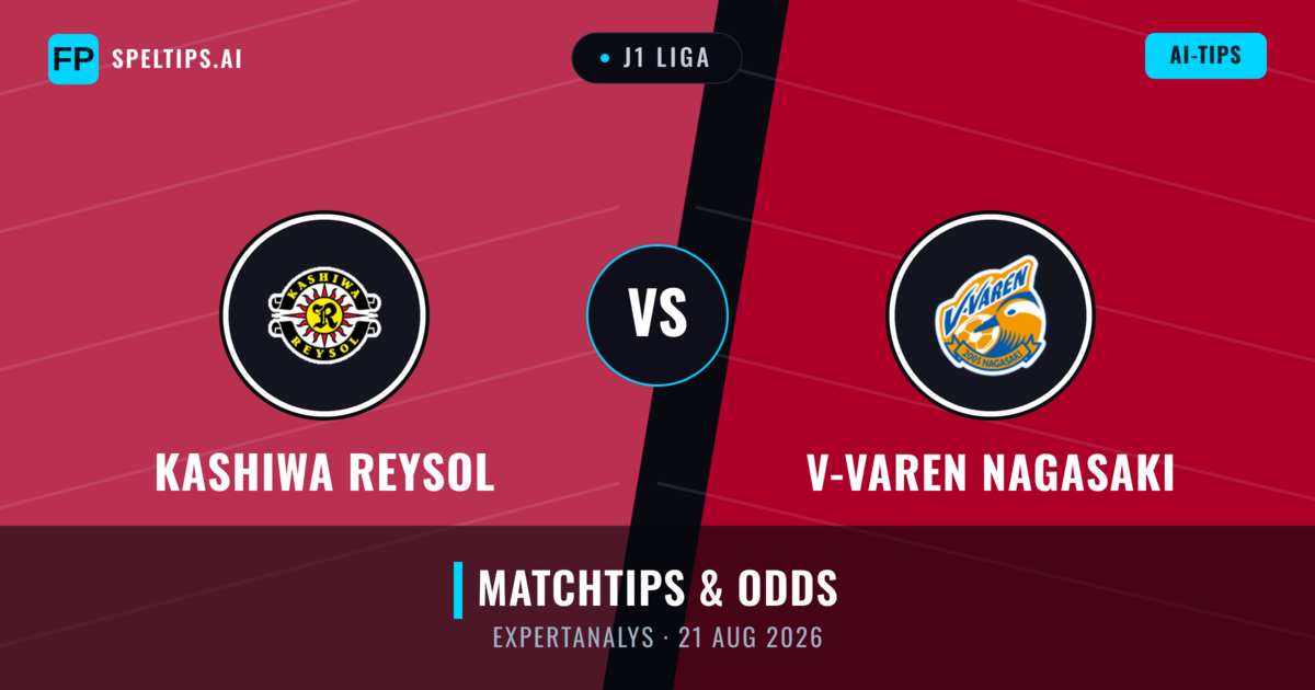 Kashiwa Reysol vs V-varen Nagasaki — matchtips och förhandstitt