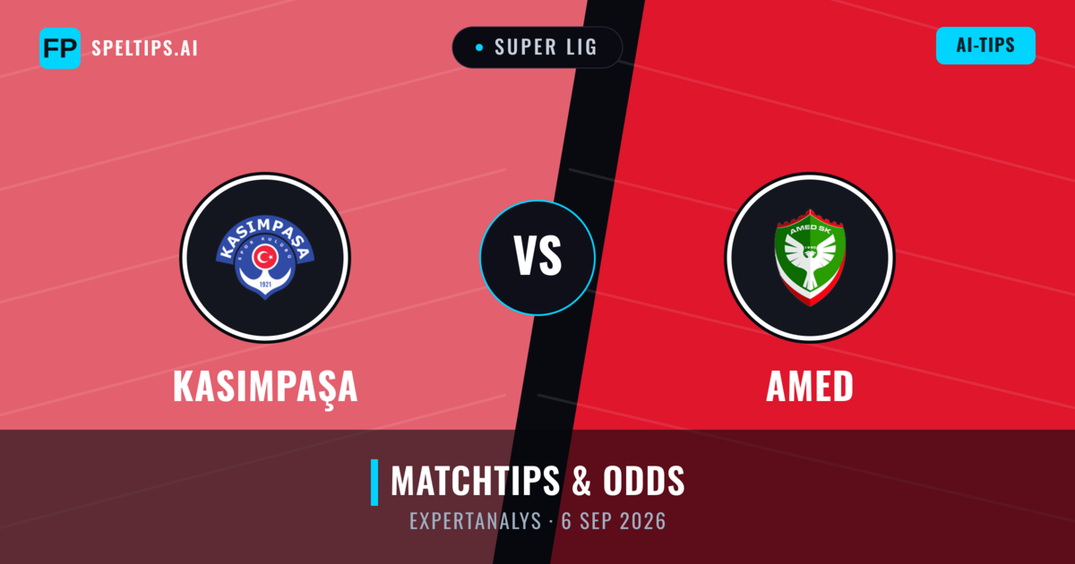Kasımpaşa vs Amed — matchtips och förhandstitt