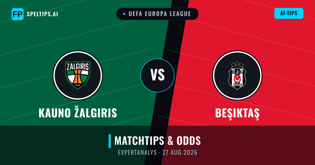 Kauno Žalgiris vs Beşiktaş — matchtips och förhandstitt