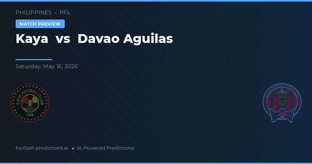 Kaya vs Davao Aguilas — matchtips och förhandstitt