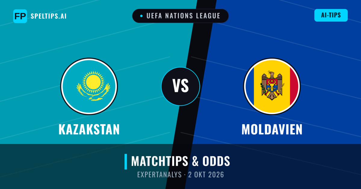 Kazakstan vs Moldavien — matchtips och förhandstitt