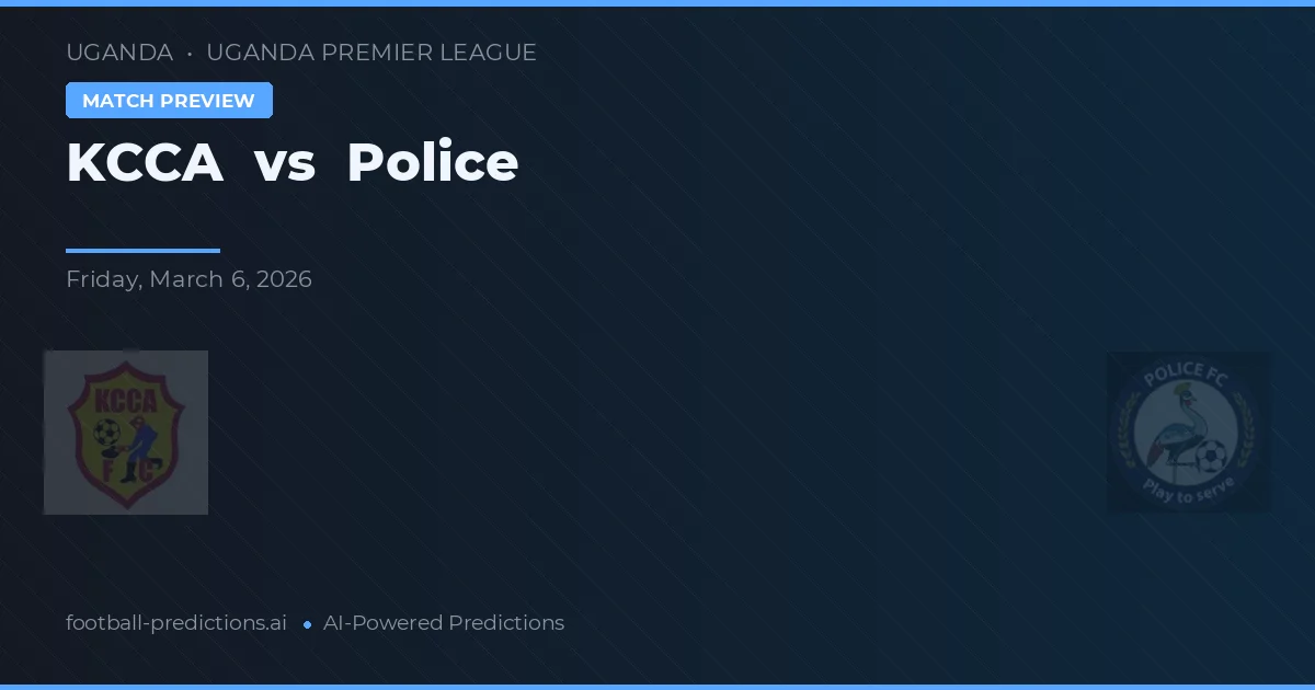 KCCA vs Polisen — matchtips och förhandstitt